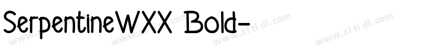 SerpentineWXX Bold字体转换